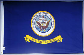 Armed Forces Retirement Flag - Navy