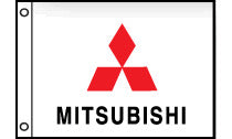 Mitsubishi Auto Dealer Flag