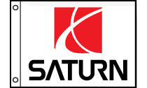 Saturn Auto Dealer Flag